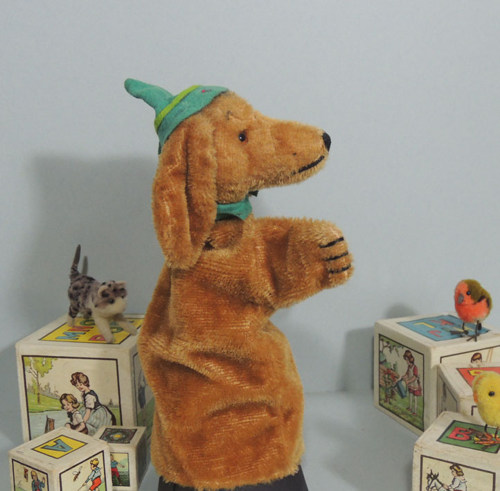 Dachshund puppet 1950’s Old Puppets n Bears